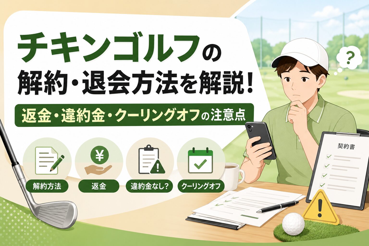 チキンゴルフの解約