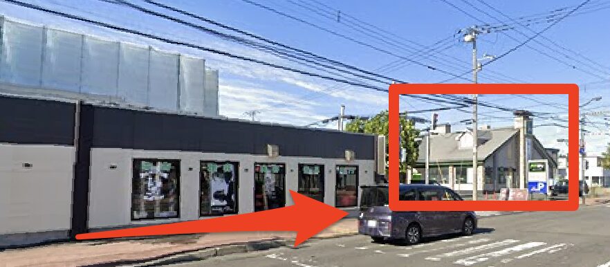FiT24インドアゴルフ札幌北42条店が見えてくる
