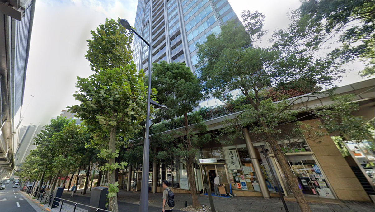 六本木通り沿いのザ・六本木東京プラザ。2階にゴルフテックby GDO六本木店がある