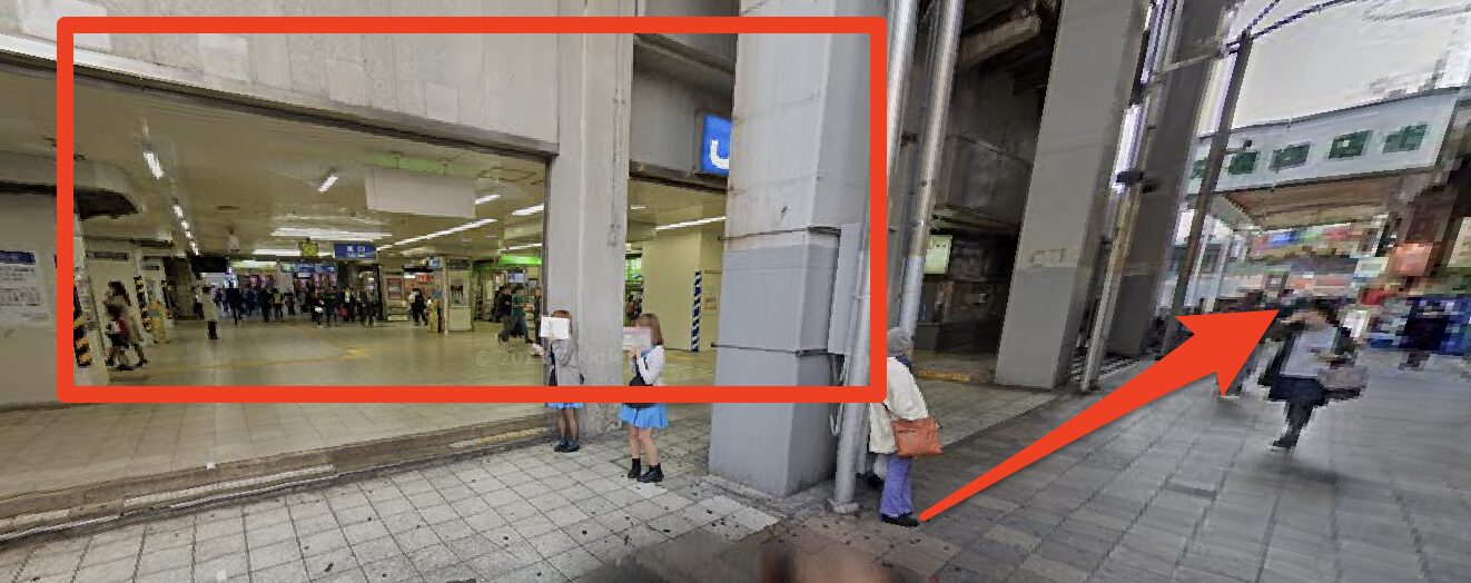 チキンゴルフ京橋店へのアクセス|直進する