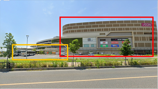 チキンゴルフイオンモール名古屋茶屋店へのアクセス｜南陽交通広場バス停下車すぐ