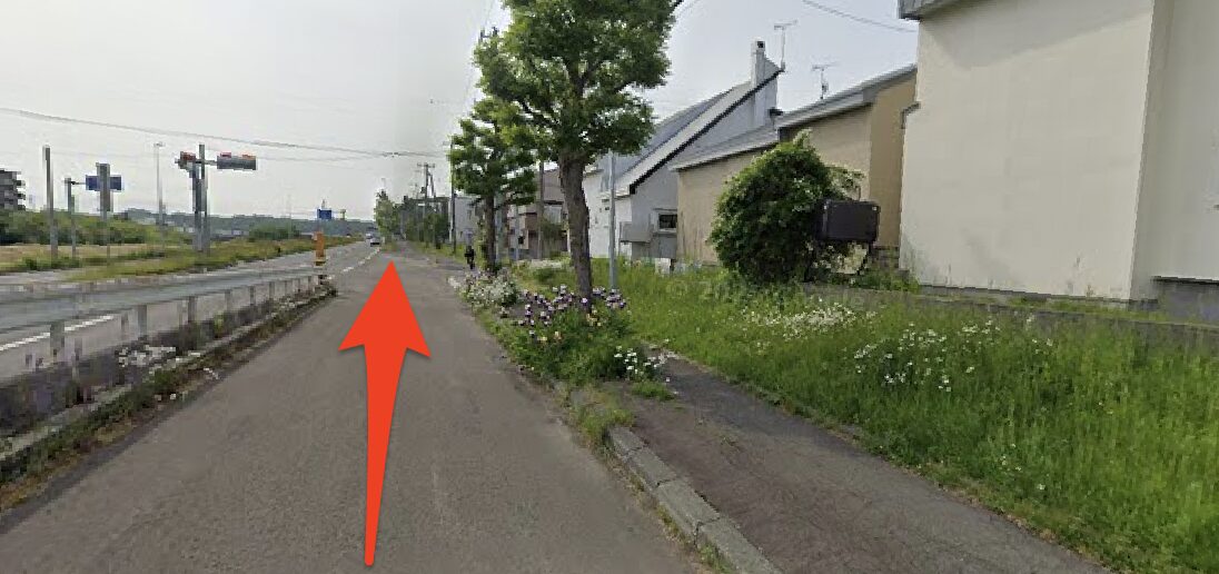 そのまま直進