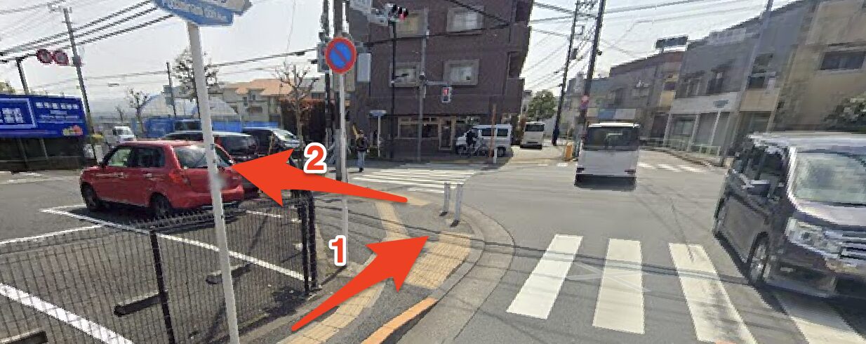 品川通り方面へ左折