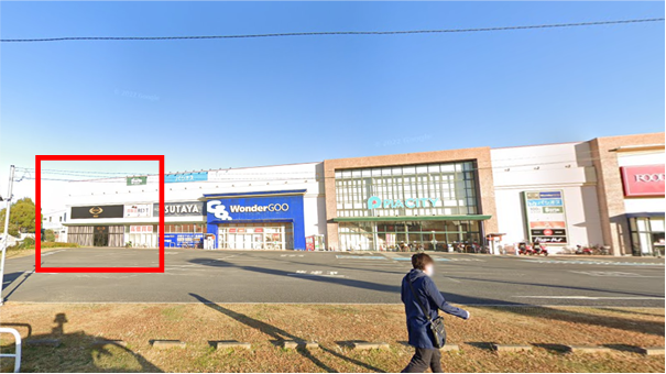 WonderGOO越谷の建物。この店舗内にRIZAP GOLF南越谷店があった